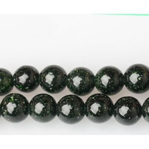 High Quality Synthetic Green Sandstone 4/6/8/10/12/14mm Round Necklace Bracelet Jewelry DIY Gems Loose Beads 15 Inch wk102