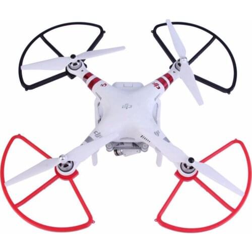 4 Pieces Quick Release Propeller Guard for DJI Phantom 3 Phantom 2 Camera Drone Parts Blade Bumper Props Protector Red Black