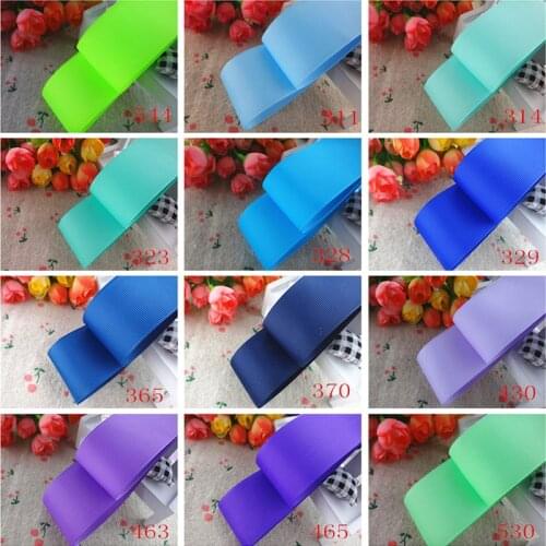 1-1/2" 38mm 5 Yards Grosgrain Ribbons Solid Color Gift Packaging DIY 100% Polyester Handmade Materials YM18010109