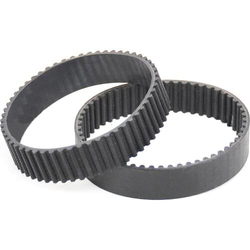 1Pcs Width 6mm/10mm 2GT Black Rubber Closed Loop Timing Belt Perimeter 98mm-132mm Teeth 49-66 For 3D Printer/CNC /Step Motor