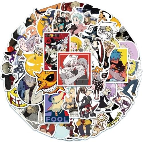 10/50PCS Anime Soul Eater Stickers For Guitar DIY Luggage Laptop Skateboard Motorcycle Bicycle Decal Stickers