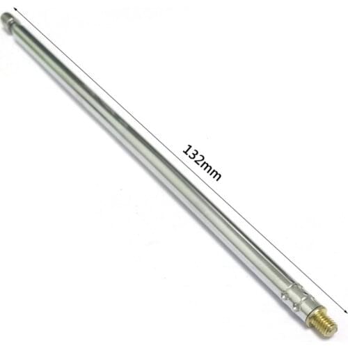 2pcs 4 sections 430mm long outer thread radio FM aerial telescopic antenna DIY NEW wholesale price