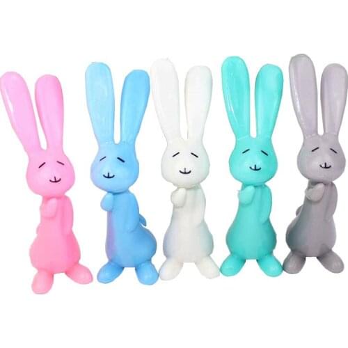 Smiley Fresh and Lovely Cute Carry Three-dimensional Rabbit Ballpoint Pen Creativity Student Stationery Prizes School Supplies