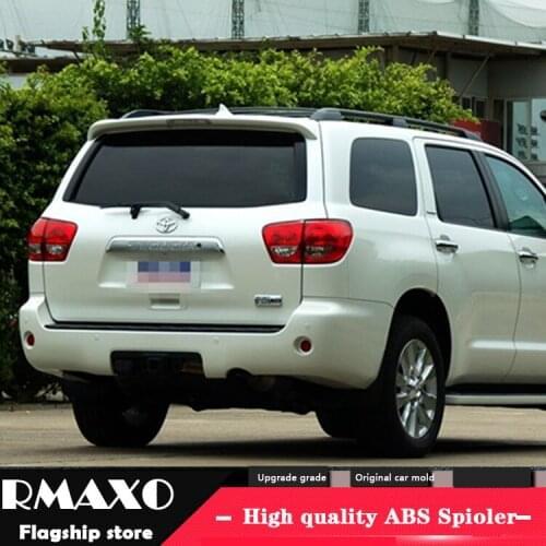 For Toyota Sequoia 2010-2016 Sequoia spoiler High Quality ABS Material Car Rear Wing Primer Color Rear Spoiler