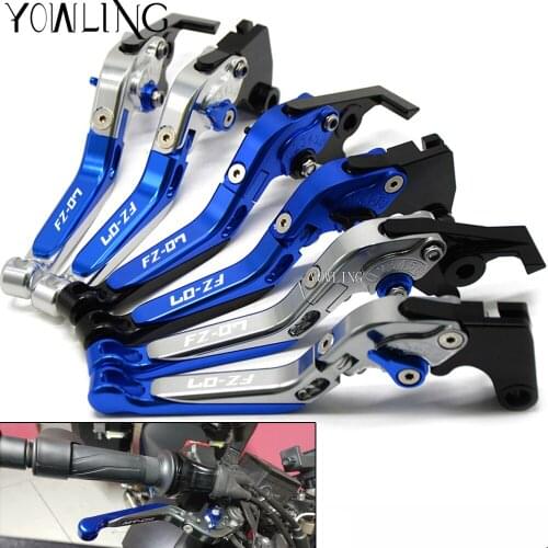 For YAMAHA MT07 MT-07 FZ-07 FJ-07 MT-09 2014 2015 2016 2017 2018 2019 2020 2021 Extendable Motorbike Brakes Clutch Levers