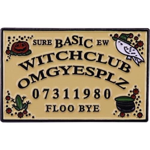 Ouija Board Enamel Pin Basic Witchclub Omgyesplz Brooch Mysterious Divination Jewelry