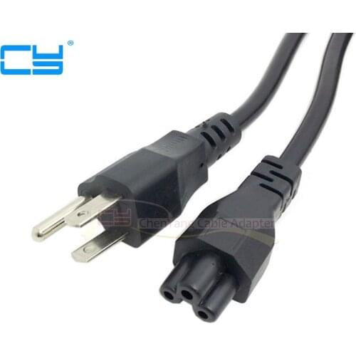 Viagem eua cabo de alimentacao eua pin macho para IEC C5 para Notebook Laptop 5ft 1.5 m 150 cm