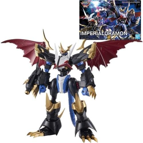 BANDAI DIGIMON ADVENTURE Hobby Digimon Imperialdramon Spirits Figure-Rise Standard PVC Assembling Model Action Toys Gift
