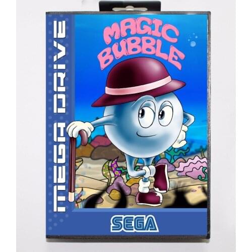 Magic Bubble 16 bit MD Game Card With Retail Box For Sega Megadrive/Genesis