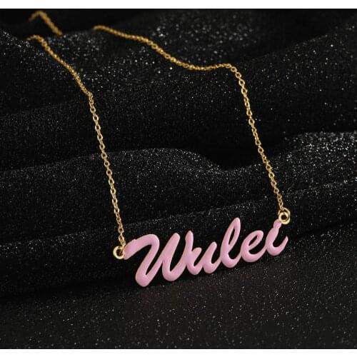 Customized Necklaces Stainless Steel Necklace Customized Letter Necklace Womens Name Necklace Personalised Gift For Girl Friend