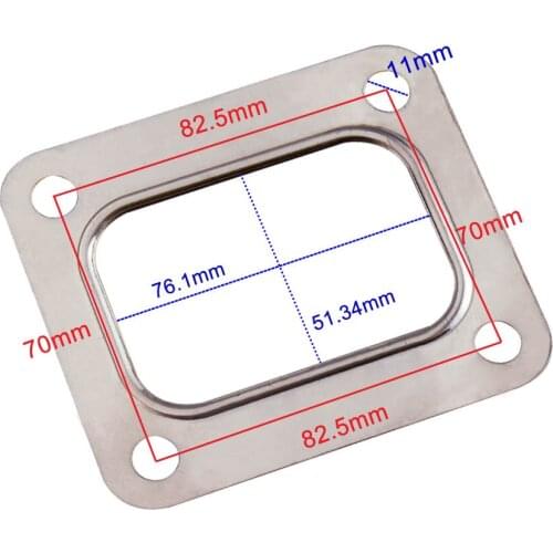 T04E T66 T70 GT35 GT40 T4 Turbo Turbine Inlet Gasket T4 Flange Gasket 4 Bolt