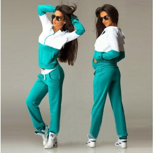 Fashion New Women Hoodies Tracksuit Sportswear Hoody Set Pants Sweatsuit Suit Suits For Women