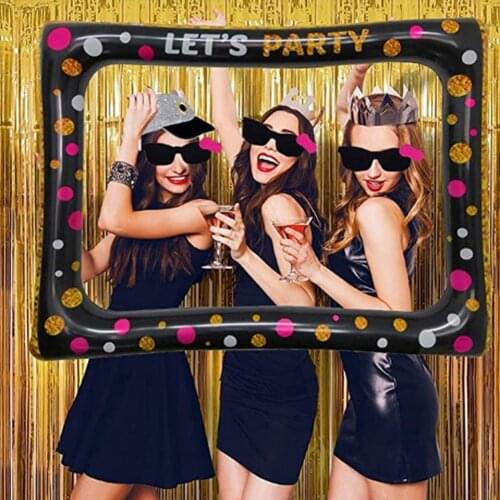 PVC Inflatable Frame Photo Booth Props Selfie Picture Frame Photobooth Props For Birthday Wedding Party Supplies