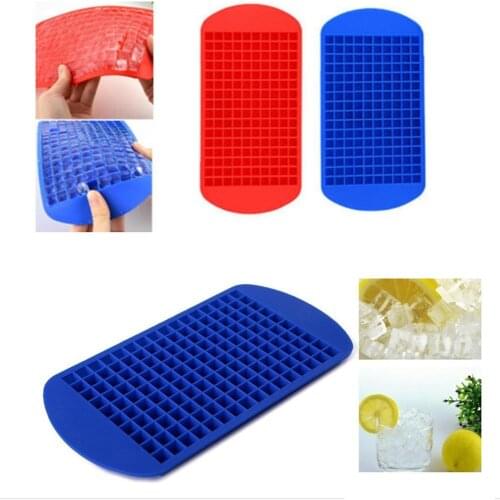 Ice Cube Tray 160 Grids Silicone Square Ice Tray Cake Chocolate Jelly Mold DIY Baking Tool Whiskey ball ice cube maker