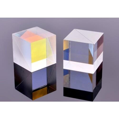 Polarization Beam Splitting Prism 20mm Applicable wavelength 650nm 90 Degree Turning Light Path Cube Broadband Optical Glass