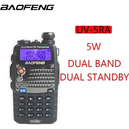 2021 Baofeng UV-5RA WalkieTalkie PTT Portable CB Ham Two Way Radio UV5RA Dual Band Intercom for Hotel Commercial Security Police