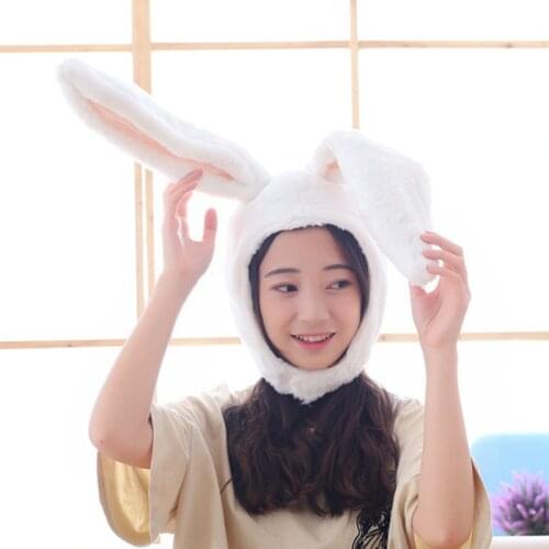 Girls Headwear Photo Props Bunny Hat With Earflaps Bunny Ears Bunny Hat Halloween Party Cosplay Female Girls Long Plush Cap New