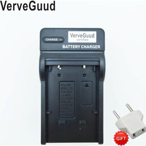 VerveGuud Battery Charger For OLYMPUS LI40B LI-42B LI-40B LI42B LI40C U1200 D-630 SP-70 X-800 FE340 FE350 FE360 FE20 FE3000
