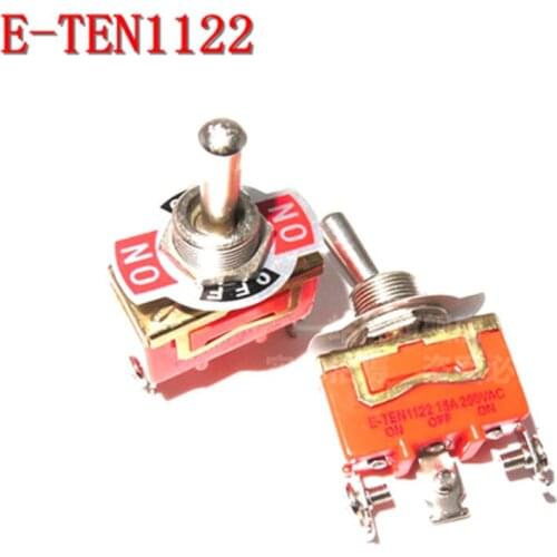1pcs E-TEN1122 15A 250V AC 3PIN ON-OFF-ON 12mm Toggle Switch Rocker Switch Power