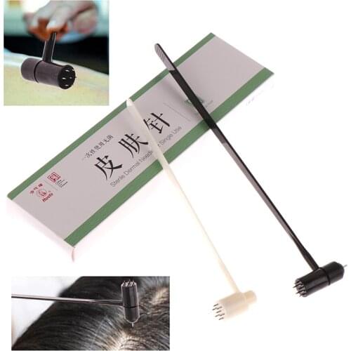 1pcs Traditional Medical Double Head Plum Blossom Needle Skin Needle Seven Star Needle Blood Dermal Needle Acupuncture Treatment