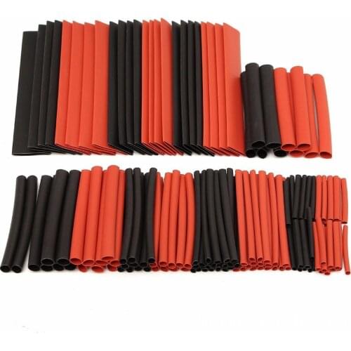 150pcs with plastic bag Shrinkage Ratio 2:1 Polyolefin Heat Shrink Tubing Tube Sleeving Drop ship Car Cable Sleeve Wrap Wire Kit