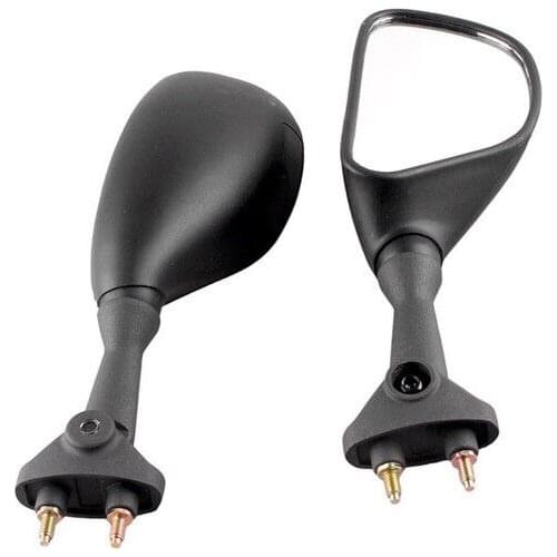 2pcs Side Rear View Mirrors Motorcycle Black For Kawasaki ZX-6RR 6R 636 2003-2004
