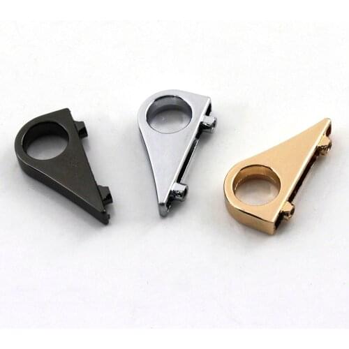 2pcs Metal Handle Holder Bag Side Anchor Gusset Clamps Link Hardware O-ring Eye for Bag Purse Strap Hardware Accessories