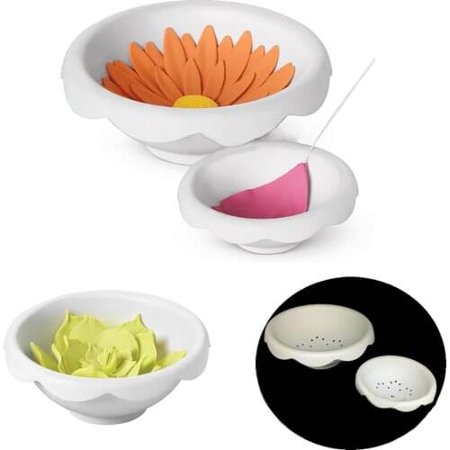 2Pcs/Set Plastic Sugar Paste Flower Drying Mold Fondant Cake Decor Baking Tool
