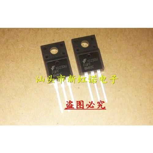 5Pcs/Lot New Original FQPF8N80C Triode Integrated Circuit Good Quality In Stock