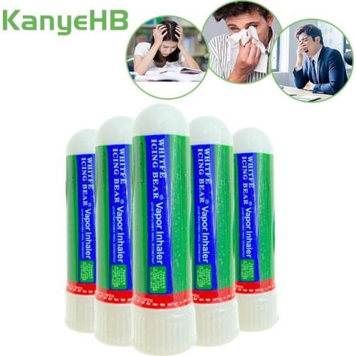 5pcs Rhinitis Mint Cream Nasal Essential Oils 100% Original Herbal Rhinitis Refresh Nose Cold Cool Ointment Nasal Inhaler A335