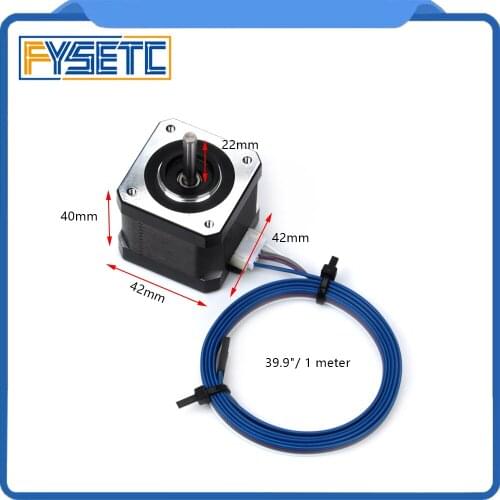 5pcs Nema 17 Stepper Motor 42 Motor 1A 2 Phase 4 Wires 1.8 Degree With Cable For Extruder CNC Prusa I3 MK3 TEVO Tornado