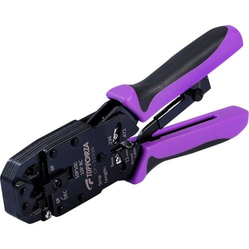 6P/8P/10P Engineering Ratchet Crimping Tool Network Modular Plug Crimper Telephone Computer Cable Stripping Cutting Hand Tools