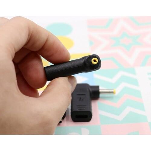 USB Type C Power Adapter Plug Converter 4.0 x 1.7mm Male To USB-C Female Jack Connector for Lenovo ideapad 310 110 100 Charger