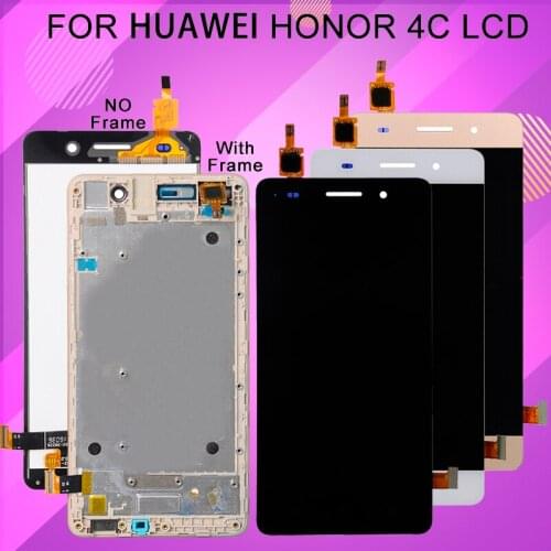 Catteny For Huawei Honor 4C Display G Play Mini Lcd With Touch Digitizer Assembly CHC U01 U03 Screen Free Shipping With Frame