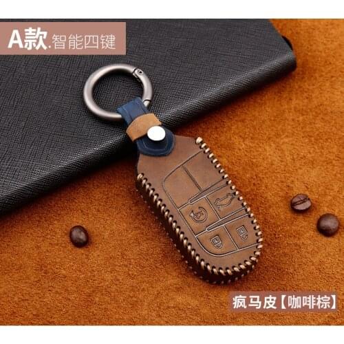 Carbon Fiber Car Key for Patriot Renegade Dodge Charger Journey SRT Chrysler 300C 200 Fiat Freemont Case Cover Key Cover