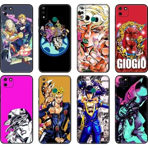 Black tpu Case For Huawei Y9S Y6S Y8S Y5P Y7P Y8P Case For Huawei Y5 lite Prime Y6 Cover JOJO 39 s Bizarre Adventure Japanese