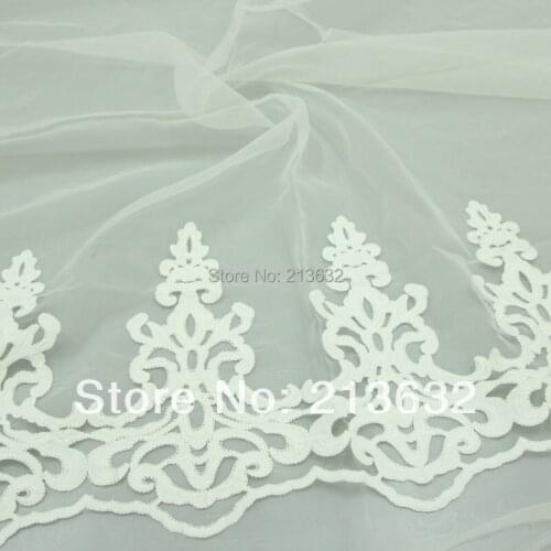 D po61 Three-dimensional water soluble hollow out embroidered cloth Full computer embroidery lace fabrics factory orders