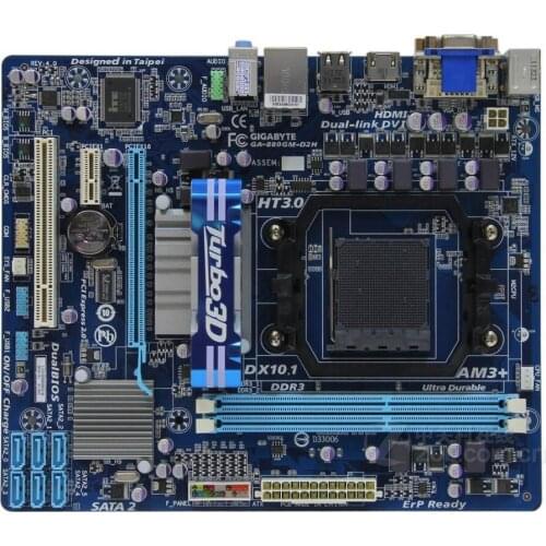 For Gigabyte GA-880GM-D2H Original Used Desktop Motherboard 880GM-D2H 880G Socket AM3+ DDR3 On Sale