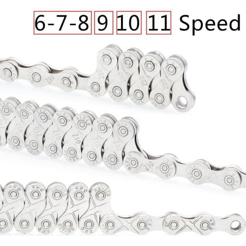 Everdawn Bike Chain Anti-rust Bicycle Chain 6/7/8 9 10 11 Speed Plating High End Steel for Mountain Road Bike116 Links
