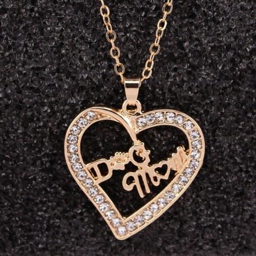 Hzew mom paw claws heart pendant necklace love necklace gift