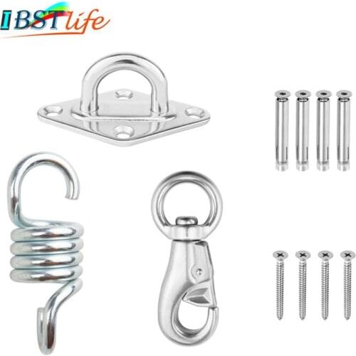 Hammock Chair Ultimate Hanging accessories Kit 500 LB Capacity Hammock Spring, Swivel Hook, and Ceiling Hammock Mount
