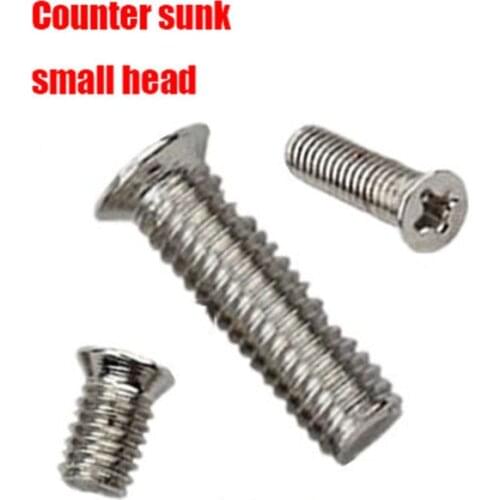M1.6 M3 M4 M5 M6 Countersunk screw thinner smaller head bolt electronic screw PC computer SSD fan screw Floor Electric socket