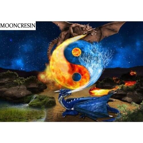 5D Diy Diamond Painting Kit Dinosaur Eight Diagrams Diamond Embroidery Cross Stitch Needlework 3D Mosaic Picture Room Decoration
