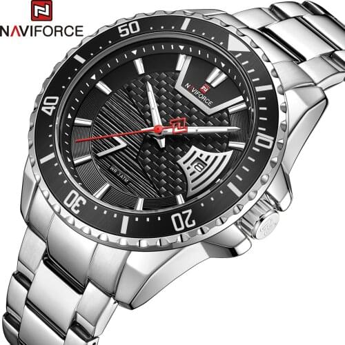 NAVIFORCE Classic Fashion Casual Brand Male Watches Waterproof Big Dial Quartz Date Clock With Luminous Hands Relogio Masculino