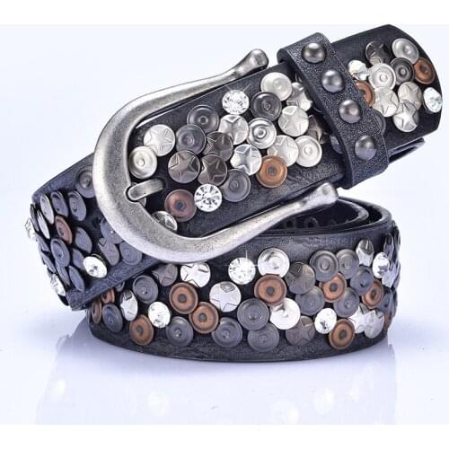 New Rivet Lady Belt, Diamond Belt, Jeans Belt, Casual Men and Women