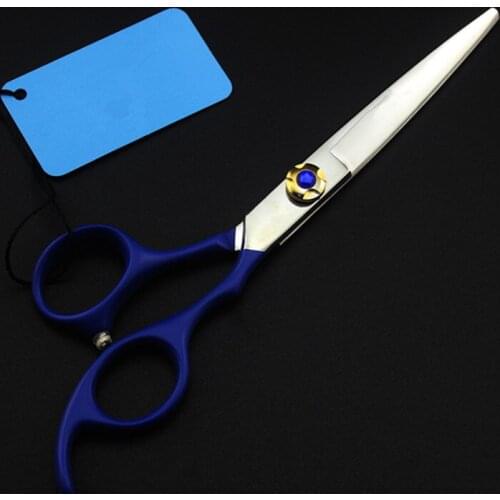 Professional Japan steel 6 '' blue hair scissors haircut cutting barber makas hair scissor thinning shears hairdressing scissors