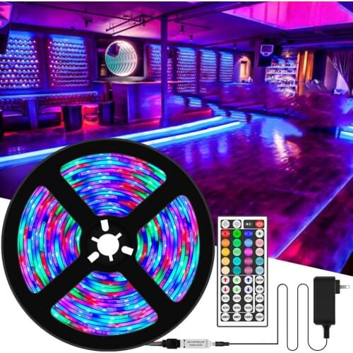 RGB LED Light Strip 5M/10M/15M/20M SMD 2835 Flexible Waterproof Tape Diode Remote DC 12V LED Strip Lamp for TV Room Bar Kitchen