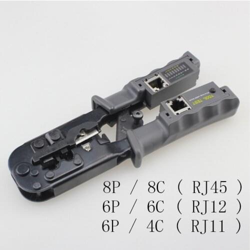 Network Test crimping tool for UTP and STP cables RJ45 8P8C ,RJ12,RJ11 multifunction tool with cutting and stripping dropship