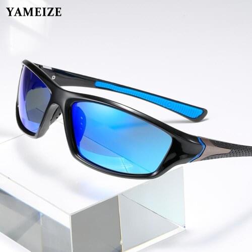 YAMEIZE Polarized Sunglasses Men Women Brand Designer Square Sports Sun Glasses Mens Glasses Driving Fishing Goggles UV400