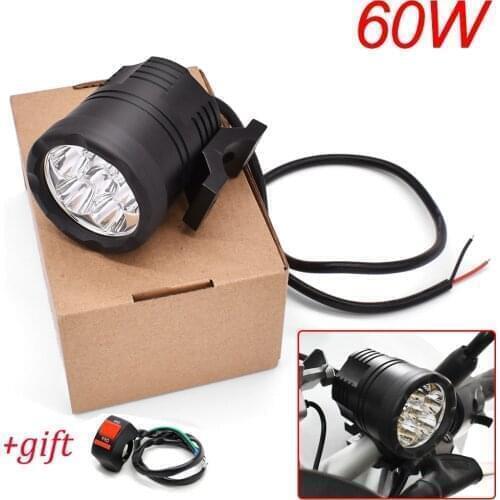 For MV Agusta Brutale 675 800 900 910 Suzuki Burgman 400 Motorcycle LED Light 9-48V Auxiliary Headlight Driving DRL Fog Lamp 60W